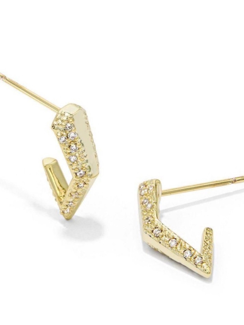 NEW Kendra Scott meridith metal Huggies earrings